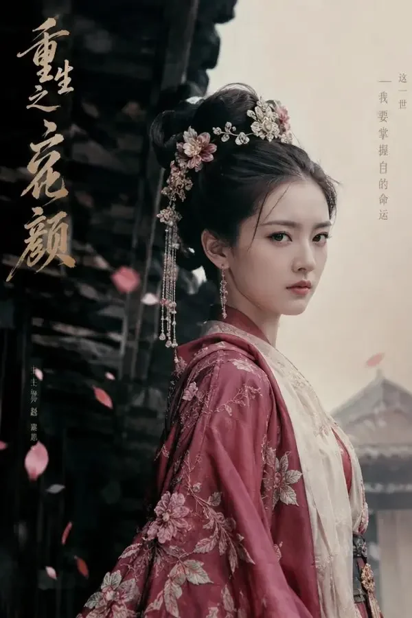 短剧《重生之将门嫡女》竖版海报，穿越重生题材，上一世被赐死，这一世她先动手